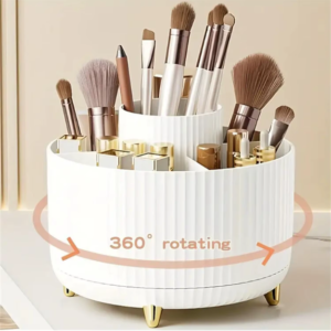 360° rotating makeup organizer